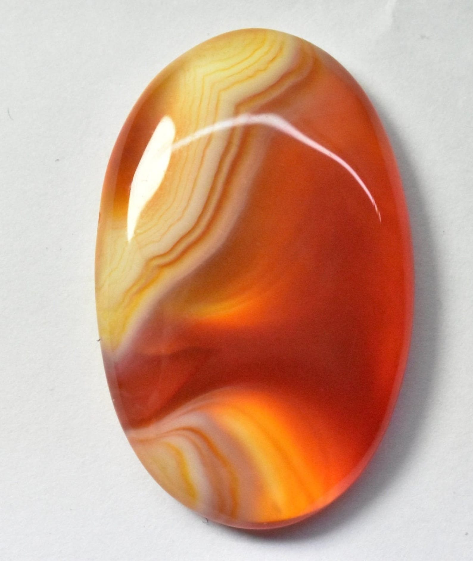 Top Rare Quality Orange Banded Agate Gemstone 100 Natural Etsy