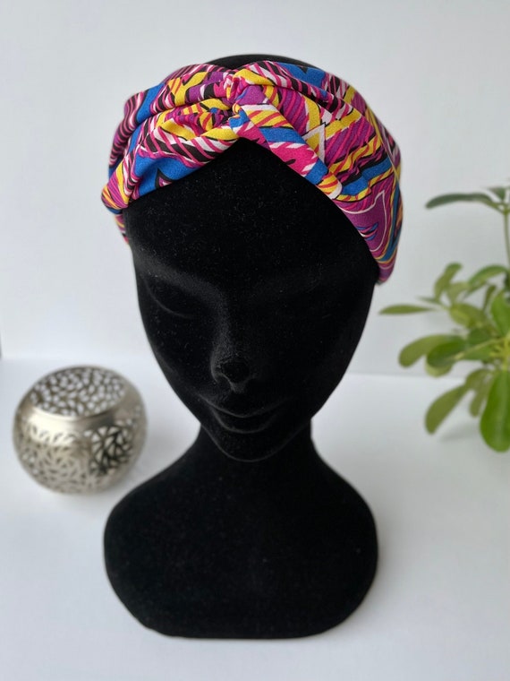 Vibrant Multicolor Woven Headband Amazon.com : WOFASHPURET Cute Rainbow Pattern Headband  main image 2