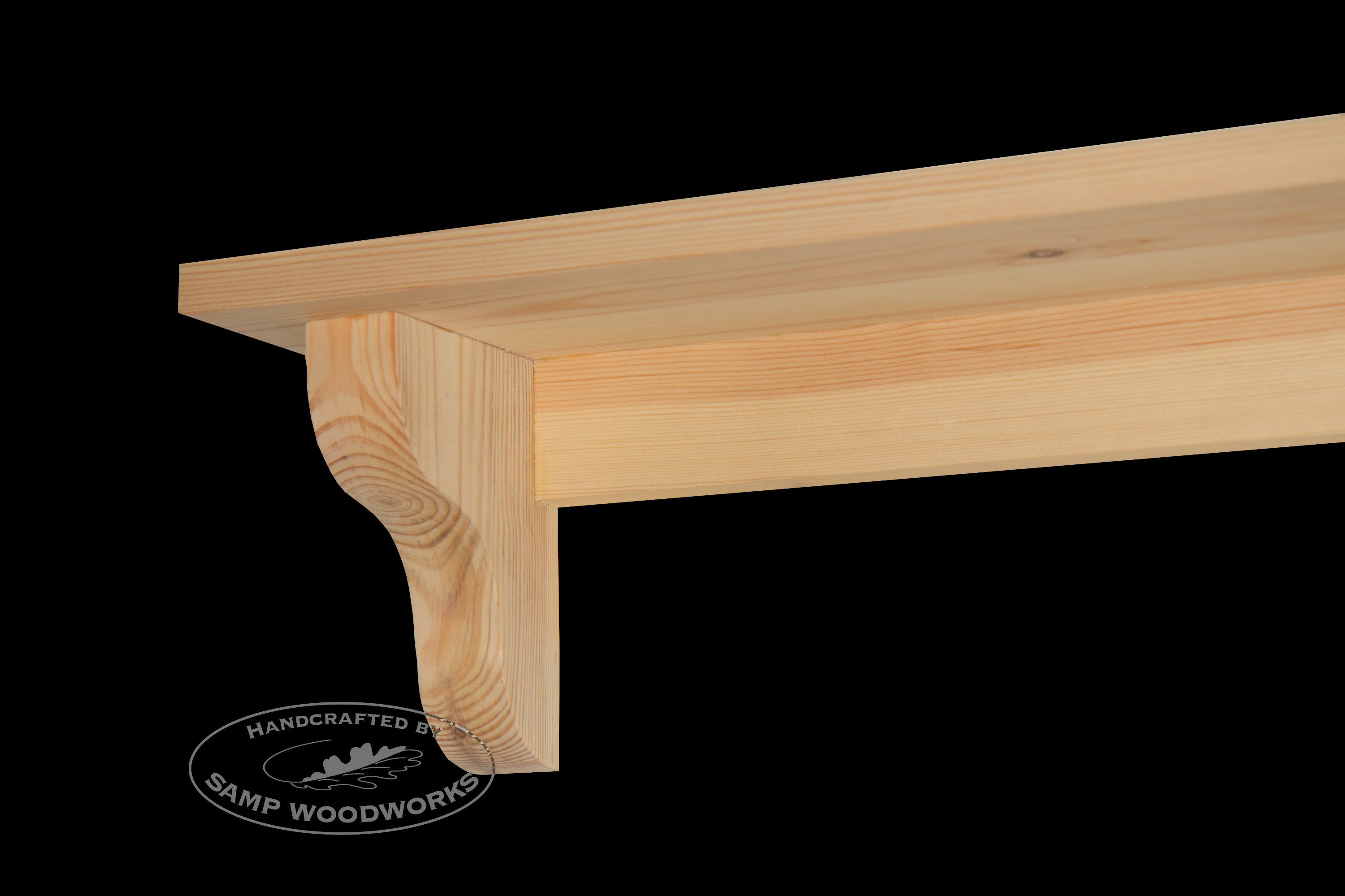 Handmade Wooden Mantel Shelf With Corbels Floating Shelves Pine FREE P