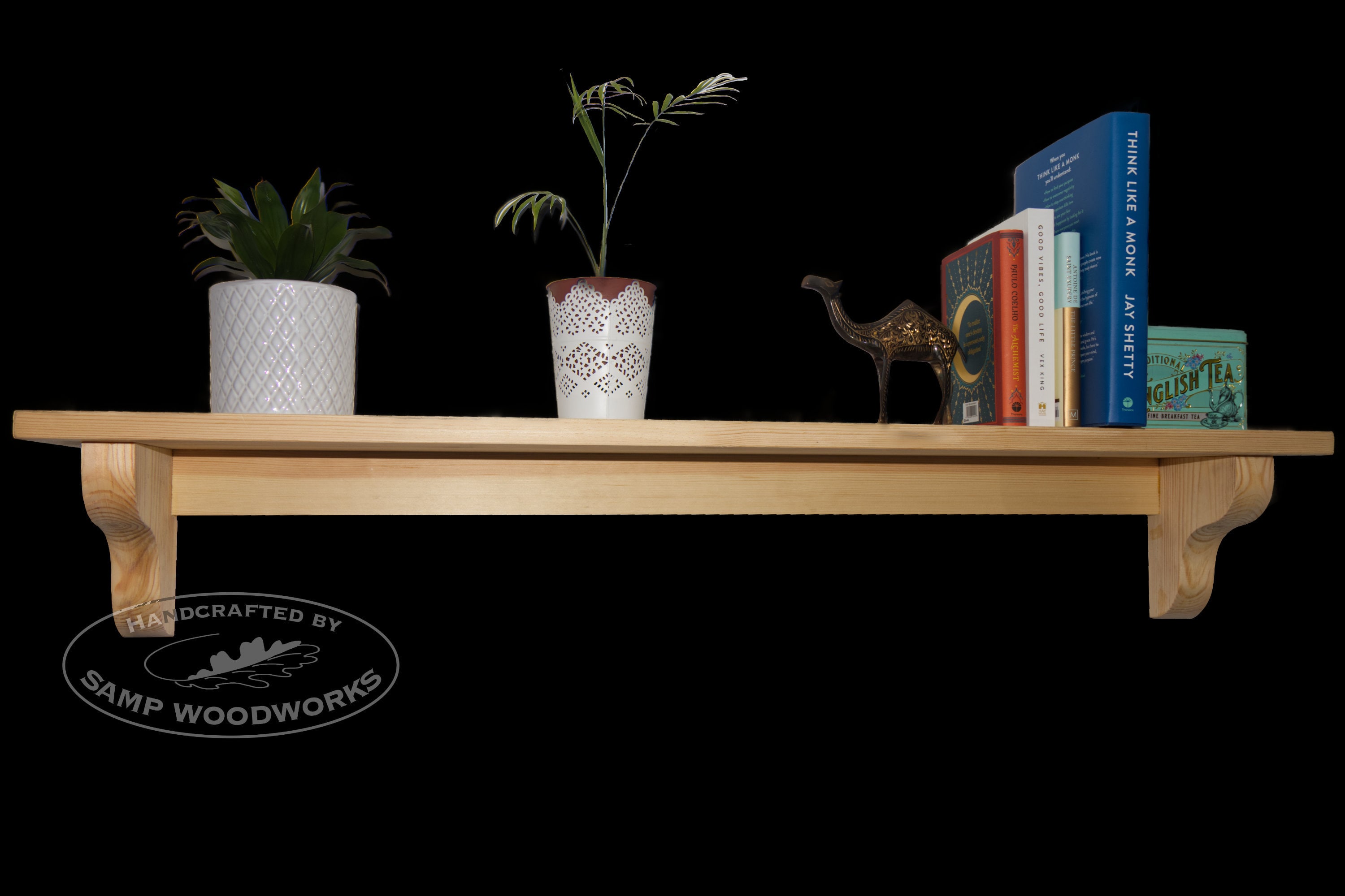 Handmade Wooden Mantel Shelf With Corbels Floating Shelves Pine FREE P