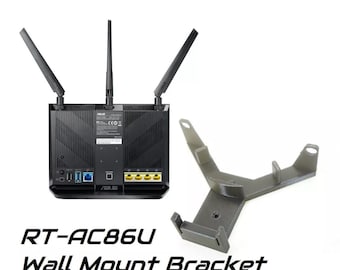 Low Profile Wall Mount Bracket Holder for ASUS RT-AC86U WiFi Router