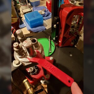 thumbnail image 2 of Custom Lock Ring Die Wrench For LEE Precision (Rep. 90093) – Red Tool Upgrade, WOP Brand 2 of 6