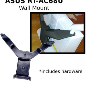 Low Profile Wall Mount for ASUS RT-AC68U WiFi Router