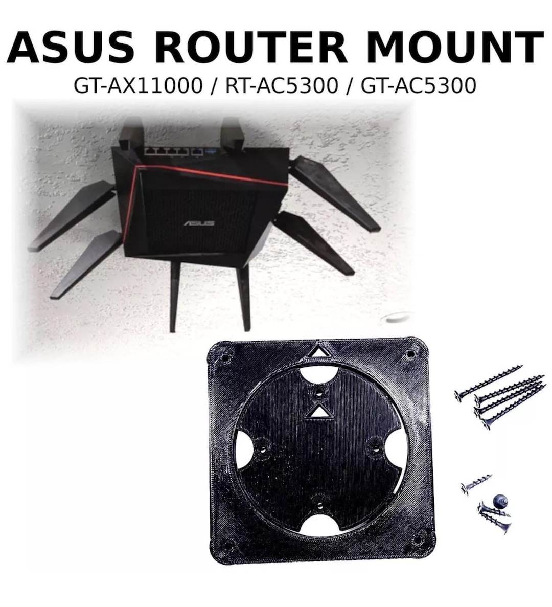 Asus Router Mount Wall Ceiling Mount for Asus GT-AX11000 / RT-AC5300 / GT-AC5300 - Etsy