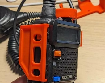 Custom Button Guard Attachment for Baofeng UV-5R, Yaesu Ham Radio Walkie Talkie