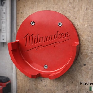Milwaukee M18 Hand Vacuum (0882-20) – 18V Compact Vacuum Wall Bracket – 3D Printed Storage Holder