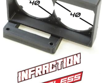 Dual Motor Cooling Fan Mount 40x40mm for Arrma Felony, Infraction, Limitless 6s