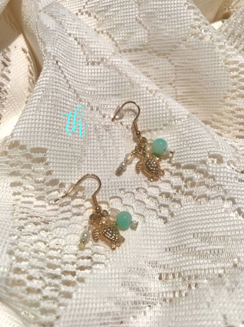 Cute Turtle Earrings Gold Animal Earrings Dainty Earrings Summer Earrings Boho Earrings Beach Earrings