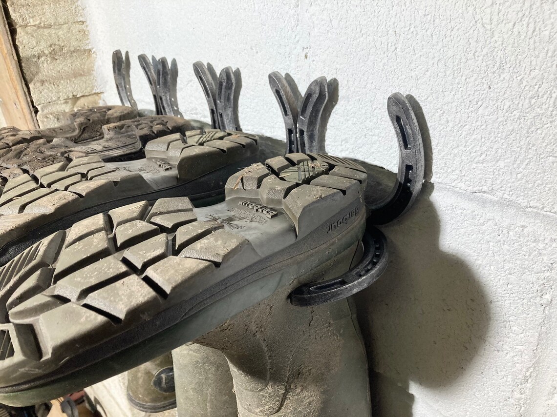 HORSESHOE BOOT RACK Welly Boot Holder Wellington Boot Rack Etsy