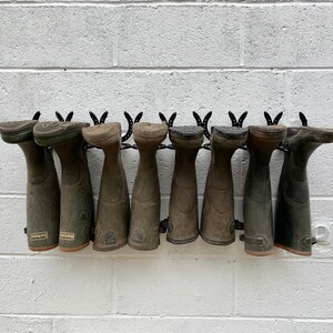 HORSESHOE BOOT RACK welly boot holder, wellington boot rack, wall boot rack, boot storage, boot rack