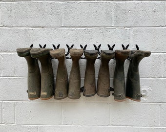 HORSESHOE BOOT RACK welly boot holder, wellington boot rack, wall boot rack, boot storage, boot rack