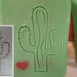 Cactus Soap Stamp, 3&quot;x2&quot;
