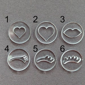 Valentines Soap Extruder Discs, 18mm to 57mm