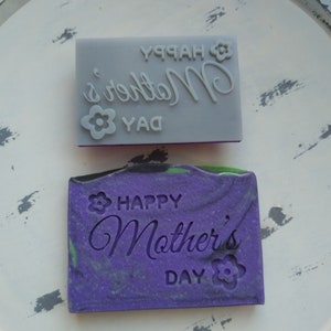 Happy Mother&#39;s Day Soap Stamp, 3&quot;x2&quot;