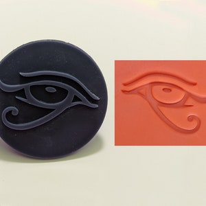 Eye of Horus 45mm or 57mm Round Soap Stamp, 1.77&quot; or 2.25&quot;