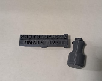 Interchangeable 24 Character Text Side Soap Stamp, 3"x3/4"