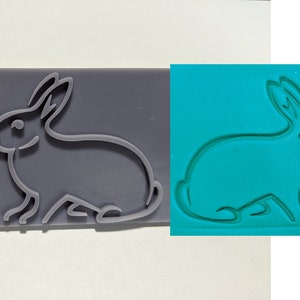 Rabbit Soap Stamp, 3&quot;x2&quot;