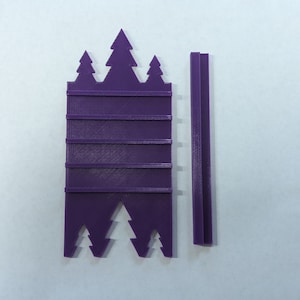 Trees Forest Soap Scraper, 58mm, 70mm or Custom Width