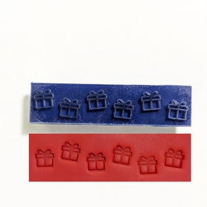 Presents Side Soap Stamp, 3&quot;x3/4&quot;