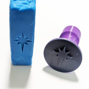 Star of Bethlehem 45mm or 57mm Round Soap Stamp, 1.77&quot; or 2.25&quot;