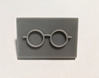Eyeglasses Soap Stamp, 3&quot;x2&quot;