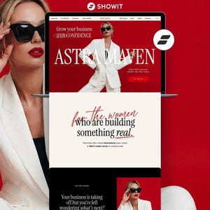 Showit Website Template for Coaches | Bold Coaching Website Template | High Impact Business Website