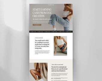 Showit Sales Page Template: Customizable Website Design