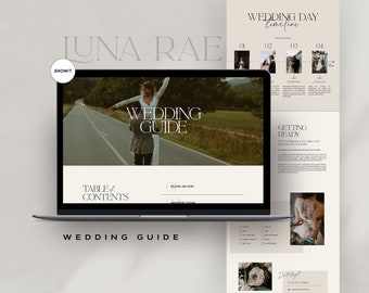 Showit Wedding Guide template, Showit Website Template,  Experience Page Website, Showit Website Design, Funnel, Photographer Sales Page