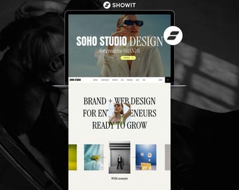 Showit Website Template for Creatives | Portfolio Website Template | Designer & Photographer Website