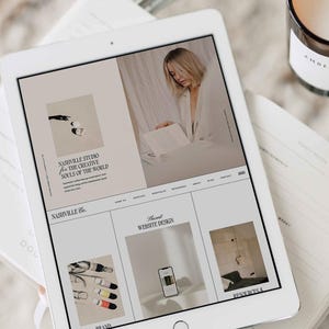 Showit Website Template, Showit Website Template for Designer, Graphic Designer, Artist, Interior Designer, Portfolio, photographer