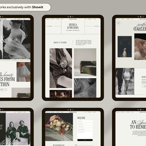Plantilla de sitio web Showit para fotógrafos / Plantilla de sitio web de fotografía moderna / Sitio web de portafolio imagen 5