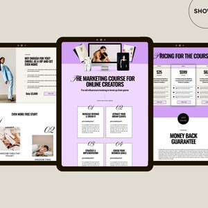 Showit Sales Page Template, Showit Website Template, Sales Page Website