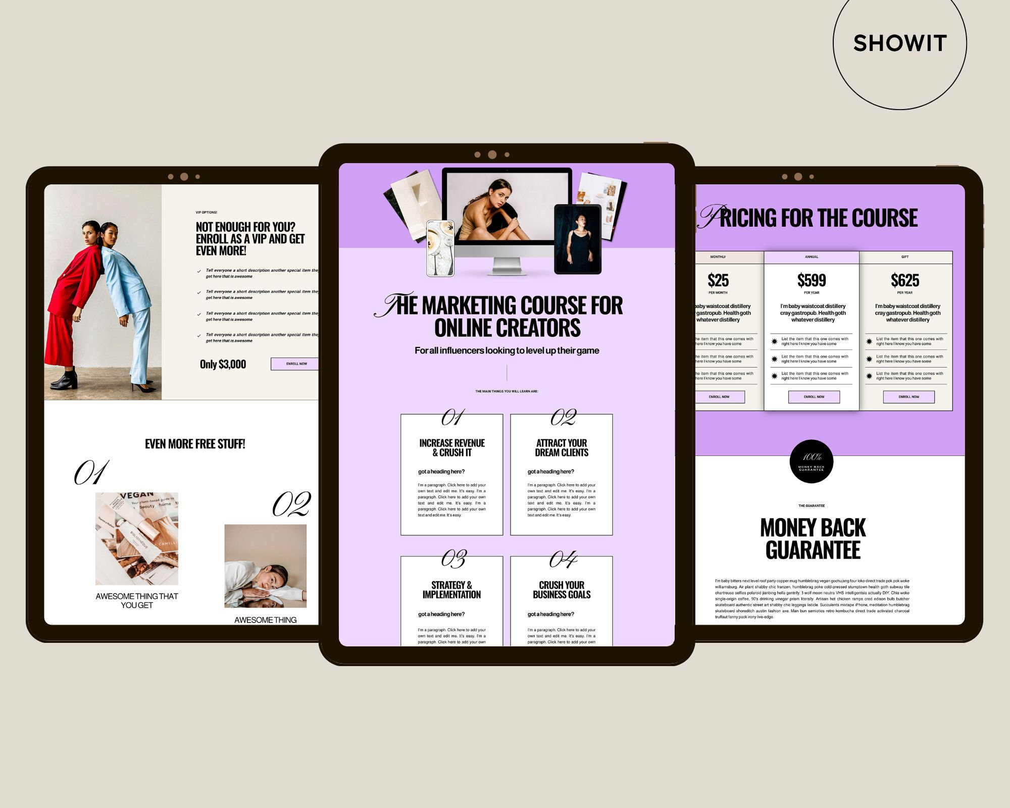Showit Sales Page Template Showit Website Template Sales Etsy Showit Sales Page Template Showit Website Template Sales Etsy