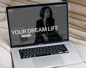 Showit website template for coach, Showit Website Template, Website Template Luxury, Showit template course creator,  website template