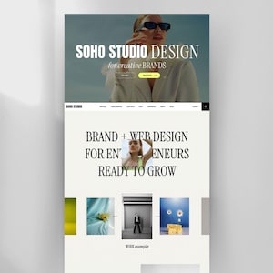 Designer Showit Website Template, Showit Website Template for Portfolio, Showit Shop Template, Showit Website Design, Photographer Website