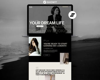 Showit Website Template for Coaches & Course Creators | Luxury Online Course Website | Personal Brand Website