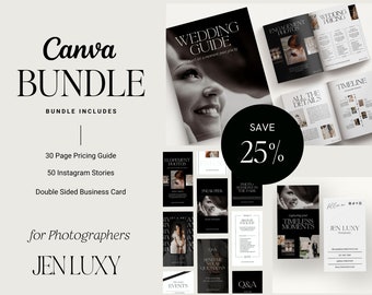 Photographer Bundle | Photographer Pricing Guide | Instagram Stories | Double Sided Business Card