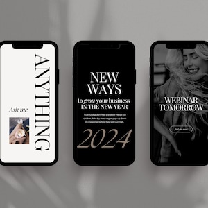50 Instagram Story Template | Instagram Template | Luxury | Coach | Photographer Instagram Story template Canva | Minimal Instagram Template