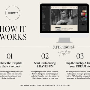 Showit Website Template, Luxury Photographer Website Template, Wedding Photographer Website, Editorial Website, Showit Template image 7