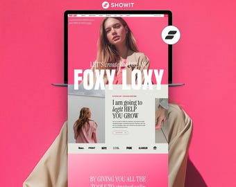 Showit Website Template for Coaches & Course Creators | Bold Business Website Template | Personal Brand Website