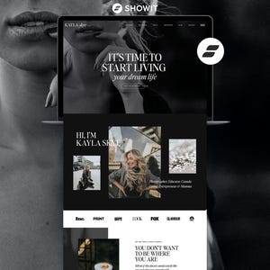 Showit Website Template for Coaches & Photographers | Luxury Business Website Template | Portfolio Website