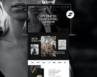 Showit Website Template for Coaches & Photographers | Luxury Business Website Template | Portfolio Website