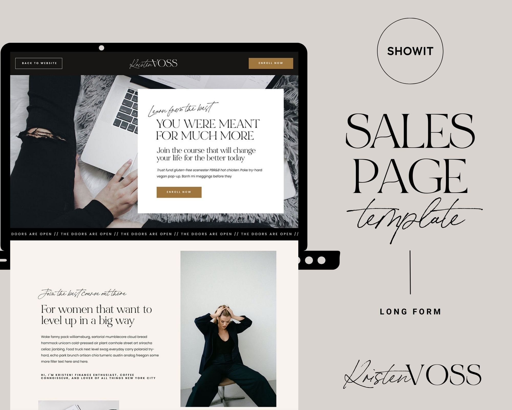 Showit Sales Page Template Showit Website Template Sales Etsy Showit Sales Page Template Showit Website Template Sales Etsy