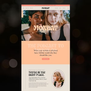 Podcast website template, Showit Website Template, Showit Website Template for Coach, Coach Website, Showit Website Design, Podcast Website