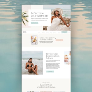 Showit Website Template, Blog website template, Showit Website Template for Coach, Coach Website, Showit Website Design, Wellness Website