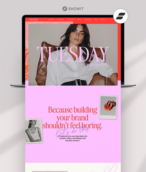 Showit Website Template for Coaches | Business Coach Website Template | Personal Brand Website
