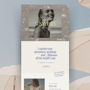 Showit Website Template, Photographer website template, Boho Website Template for Photographer, Photography Website, Showit Website Design