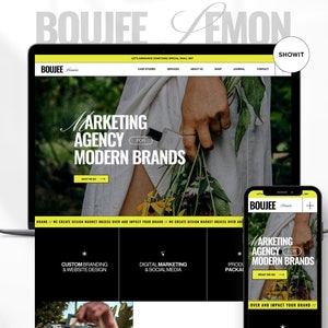 Bold website template, Showit Website Template, Showit Website Template for Coach, Marketing Website, Showit Website Design, minimal