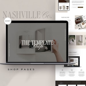 Showit shop template, Showit Shop Template,  Sales Page Website, Showit Website Design, Funnel, Sales funnel, Showit product page