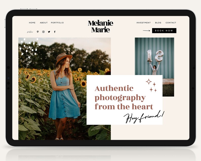 Wix Template Photographer Wix site Template Artist Etsy